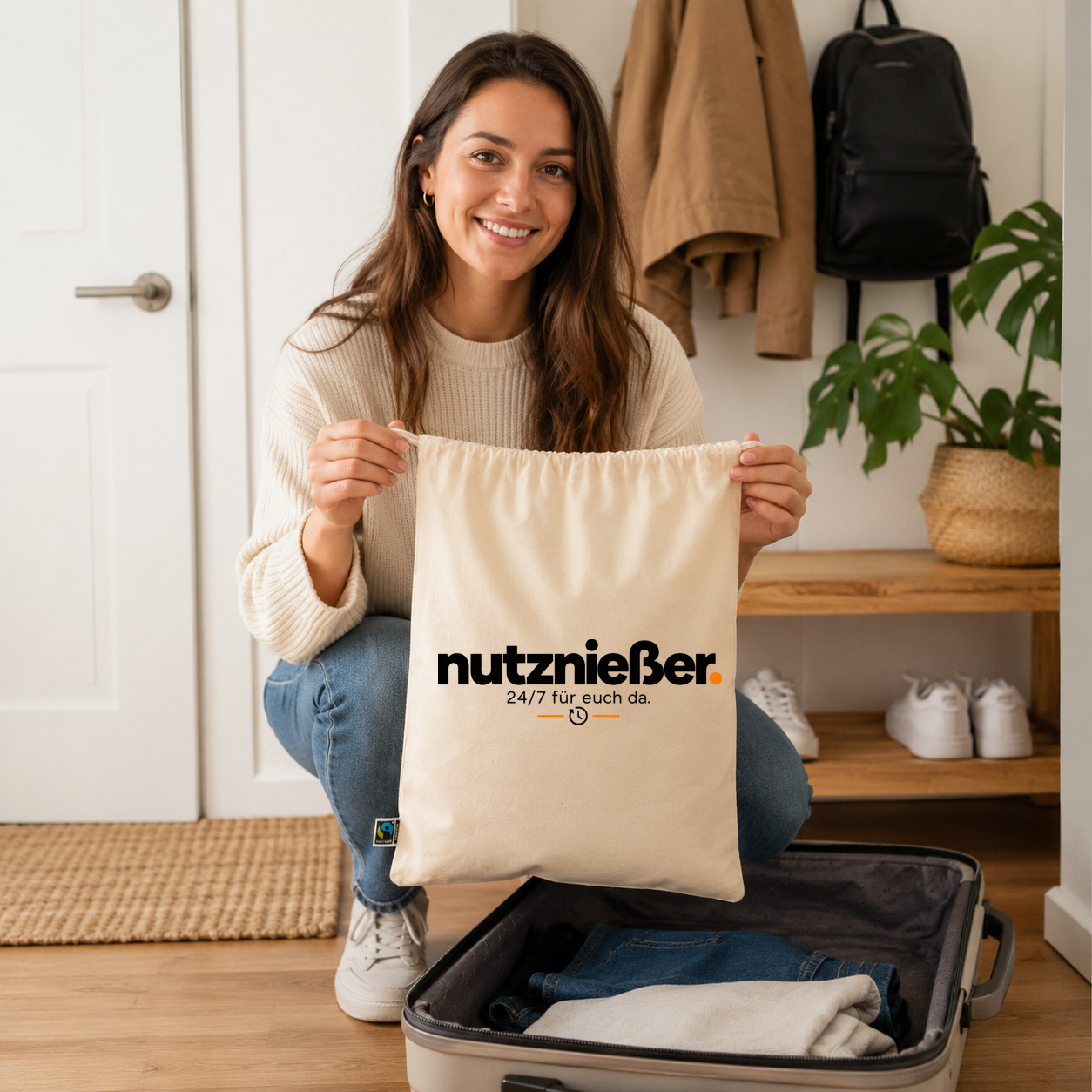 nutznießer. Stoffbeutel