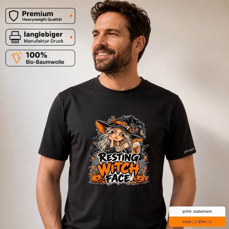 Premium T-Shirt „resting witch face.“ Premium T-Shirt „resting witch face.“