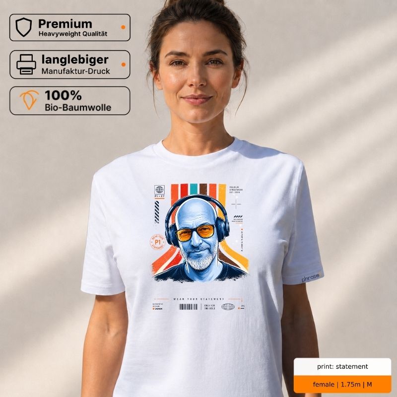 Premium T-Shirt mit Front- und Rückenprint „wear your statement / PHRASE1 Supply“ Premium T-Shirt mit Front- und Rückenprint „wear your statement / PHRASE1 Supply“
