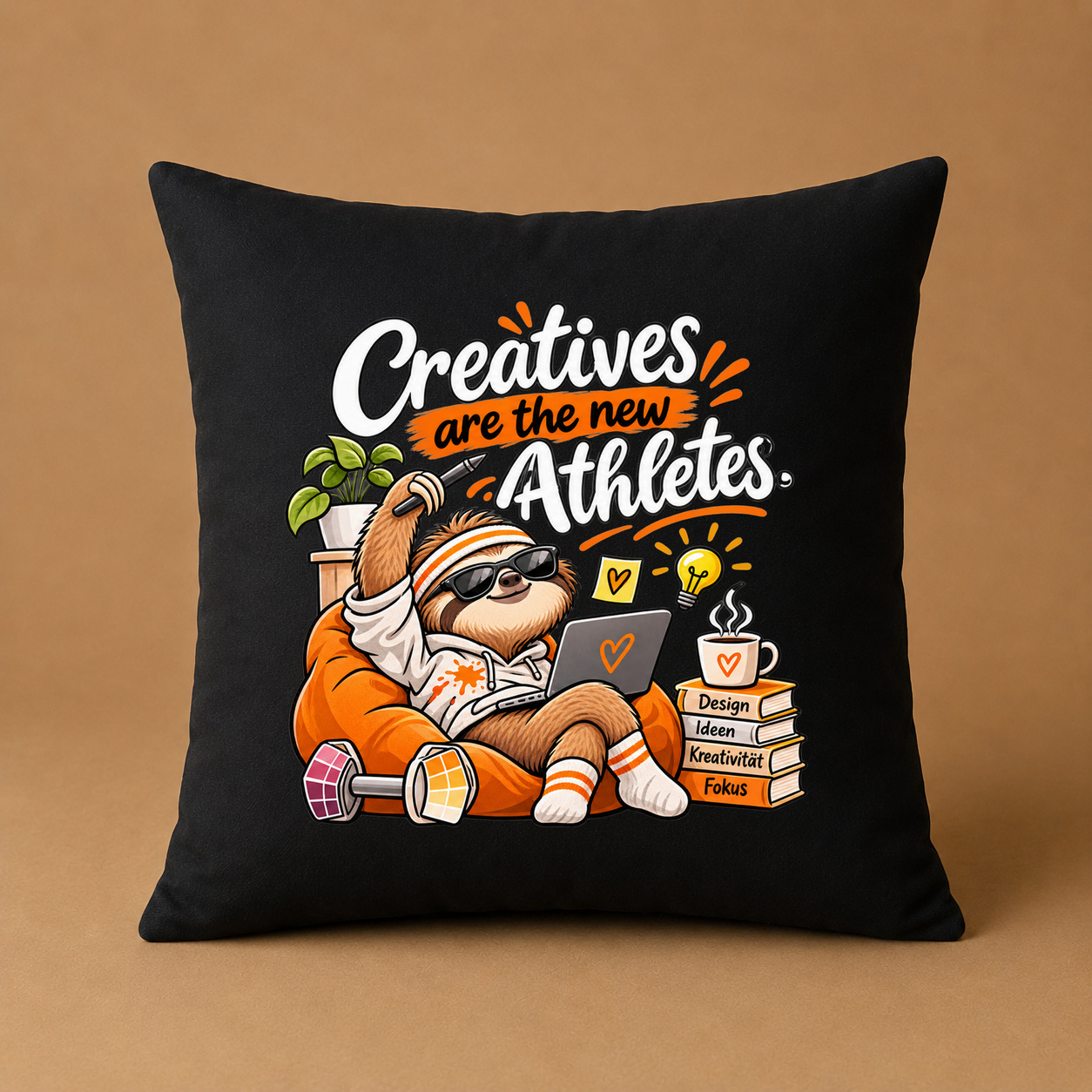 Kissenhülle „Creatives are the new Athletes.“