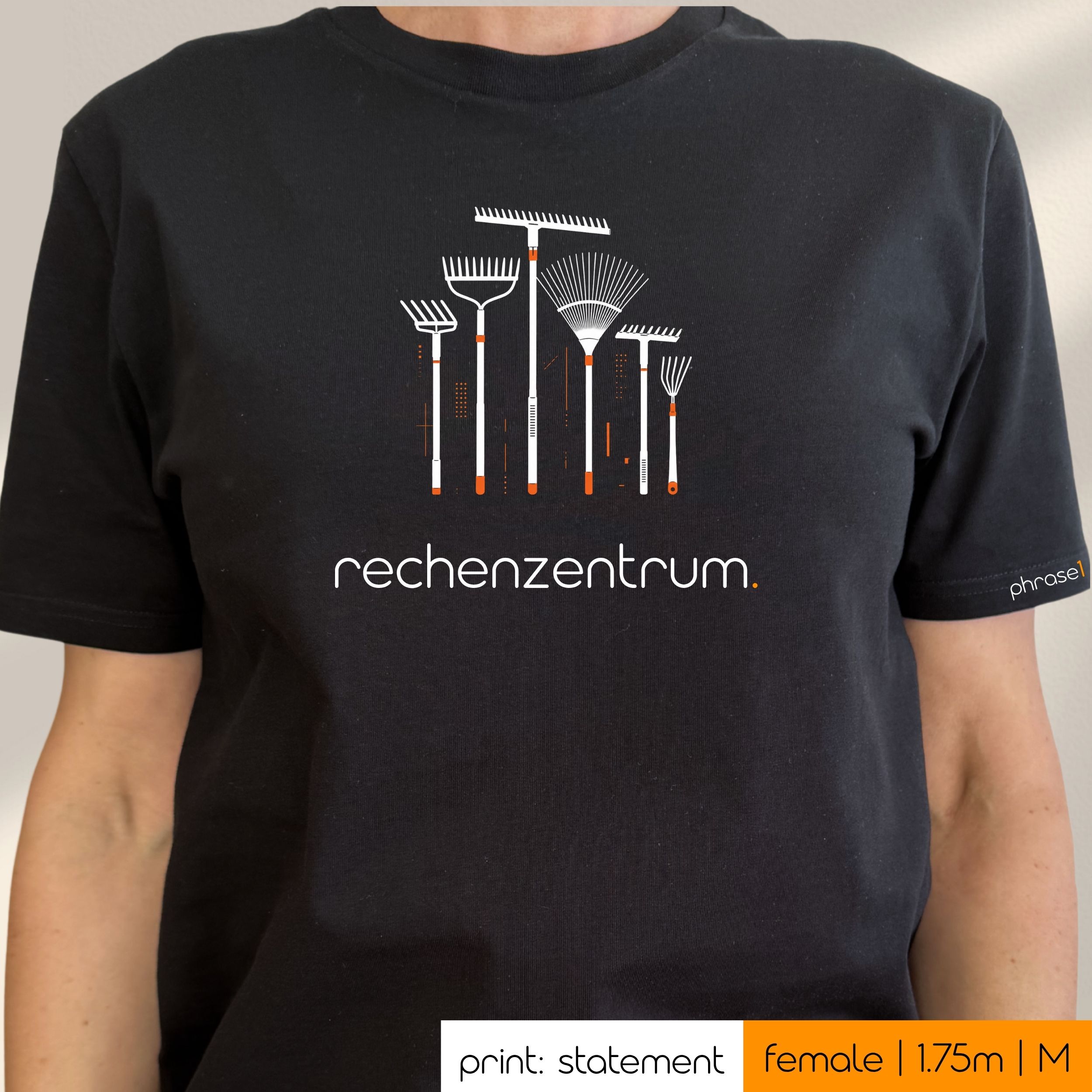 Premium T-Shirt mit Spruch "rechenzentrum." und Visual Rechen Premium T-Shirt mit Spruch "rechenzentrum." und Visual Rechen