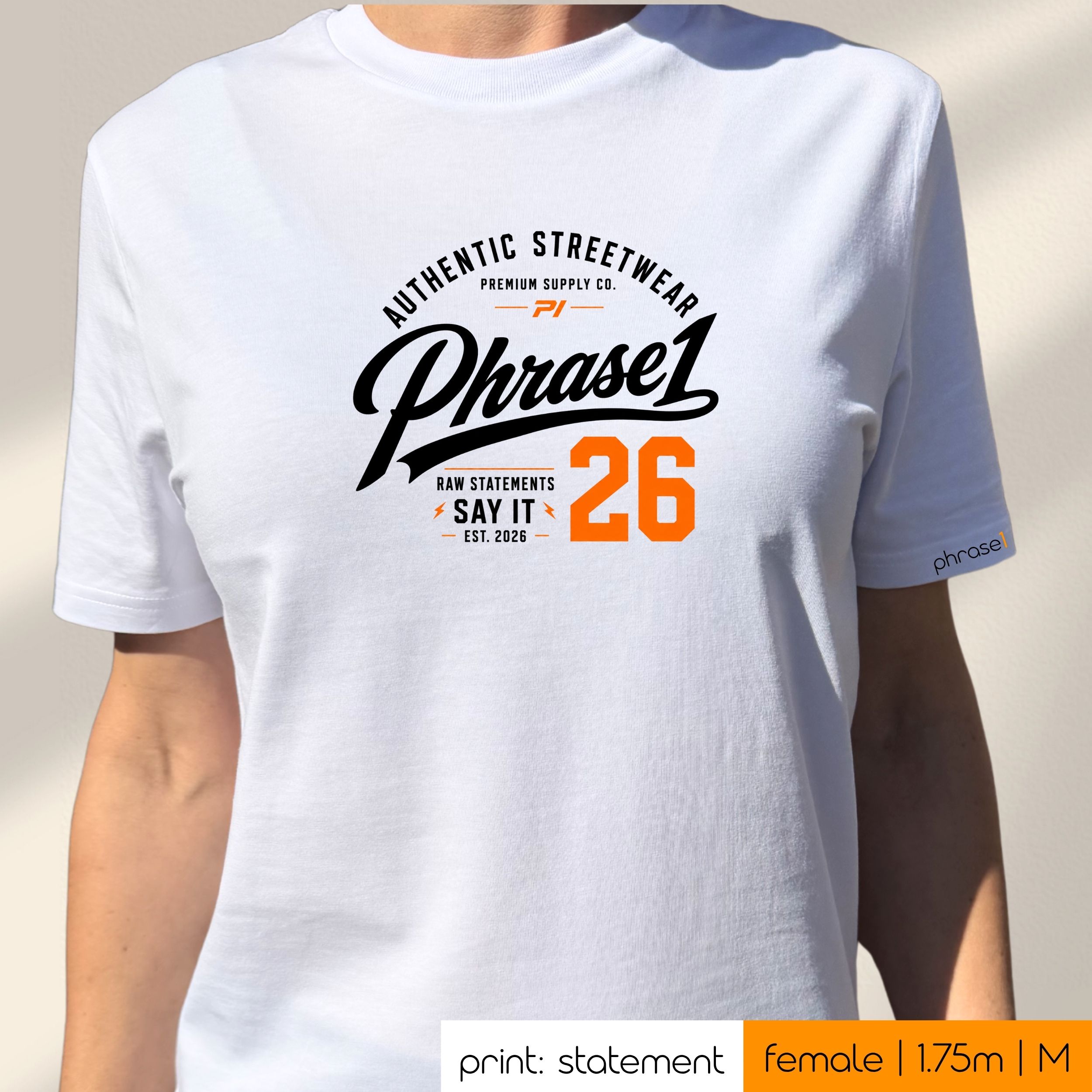 Premium T-Shirt mit Visual "p1 urban streetwear_authentic streetwear 26"