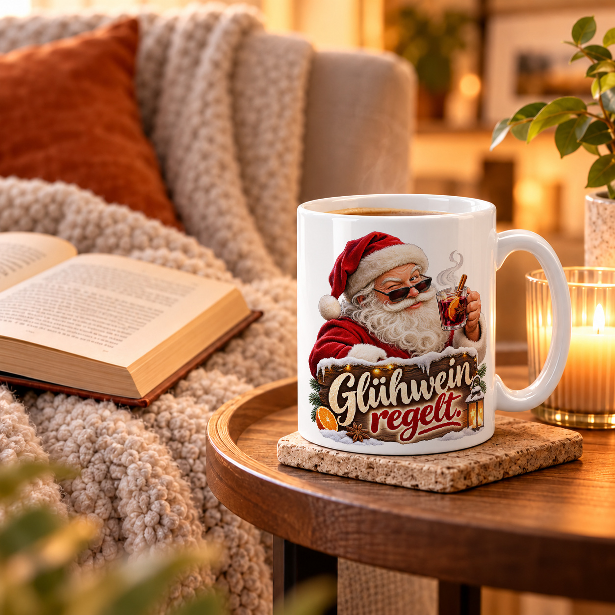 Tasse „Glühwein regelt.“