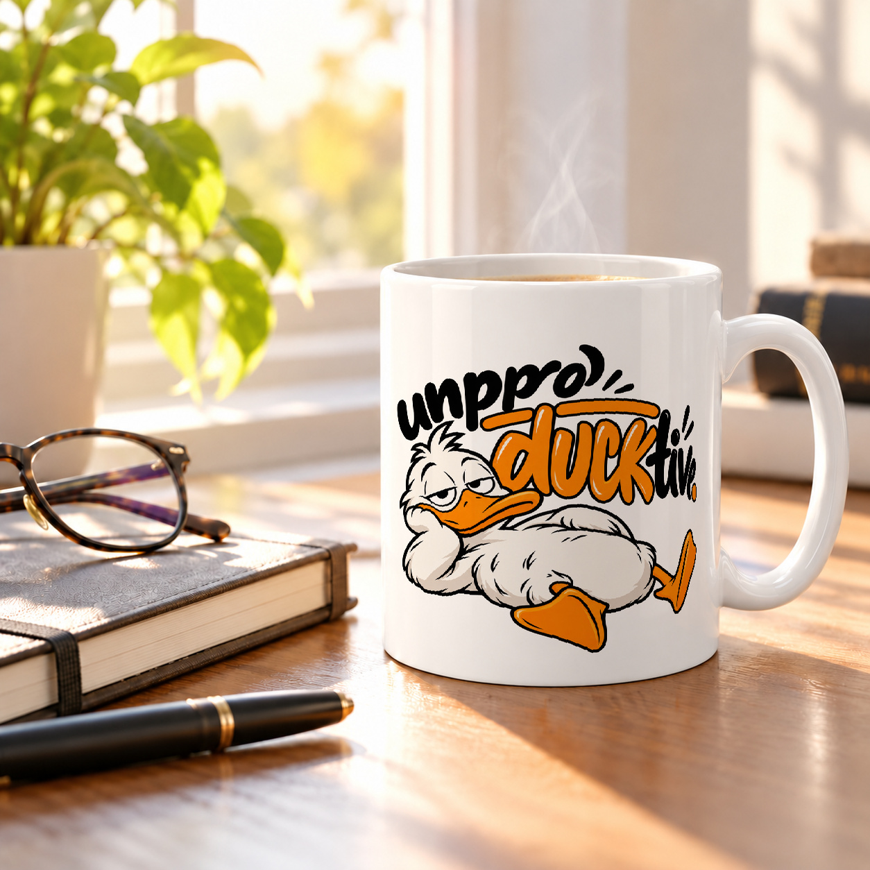Tasse „unproDUCKtive.“
