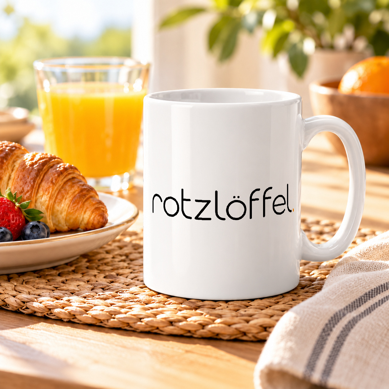 Tasse „rotzlöffel.“