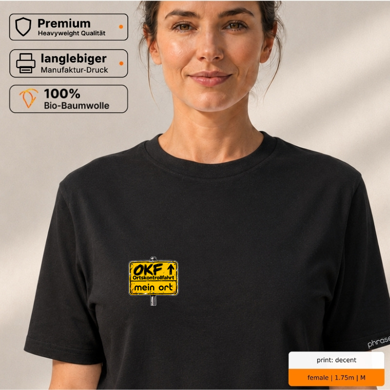 OKF Ortskontrollfahrt – personalisiertes Premium T-Shirt mit Wunschort OKF Ortskontrollfahrt – personalisiertes Premium T-Shirt mit Wunschort