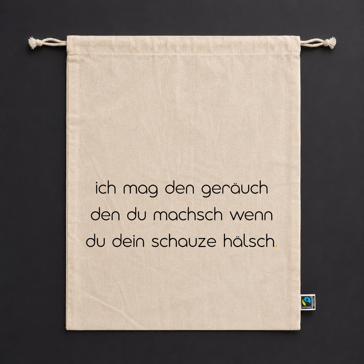 Zuziehbeutel "einfach mal die Kresse halten." Zuziehbeutel "einfach mal die Kresse halten."