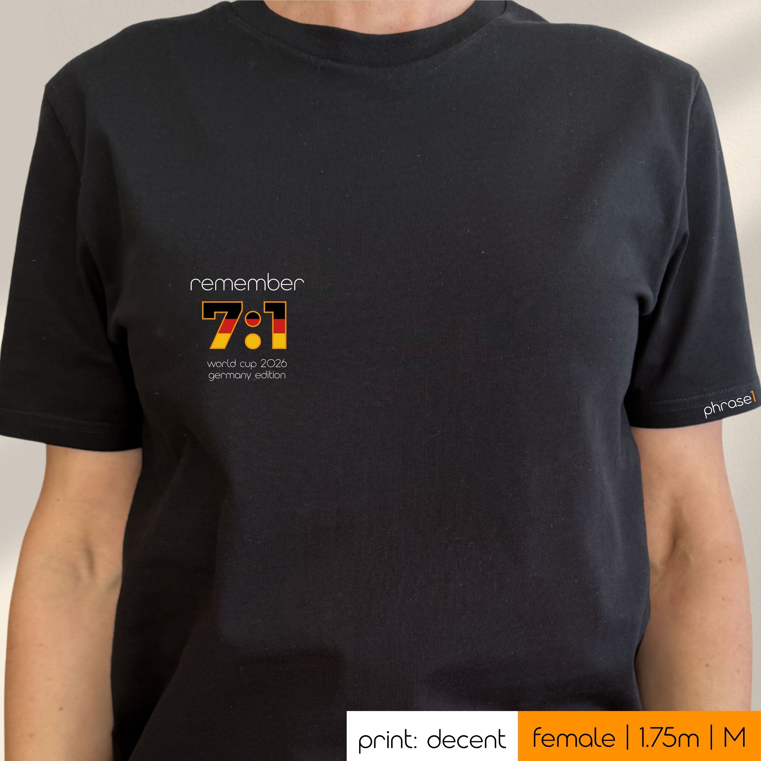 Premium T-Shirt mit Spruch "remember 7:1" und Visual