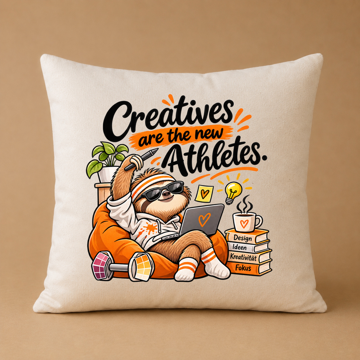 Kissenhülle „Creatives are the new Athletes.“ Kissenhülle „Creatives are the new Athletes.“