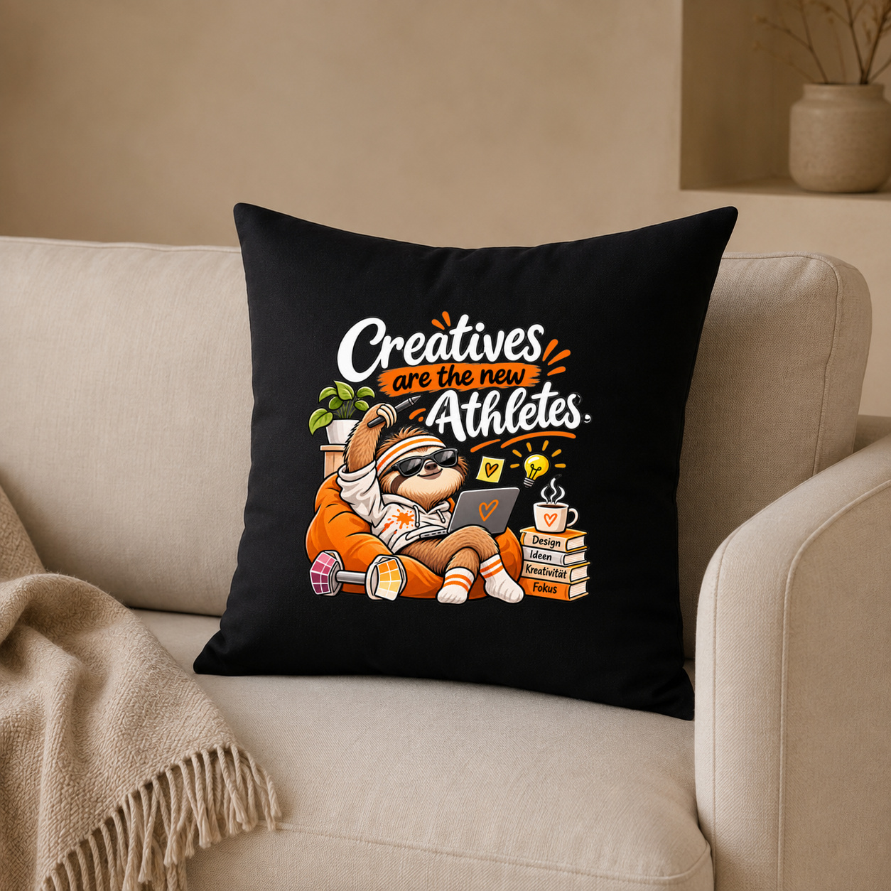 Kissenhülle „Creatives are the new Athletes.“ Kissenhülle „Creatives are the new Athletes.“