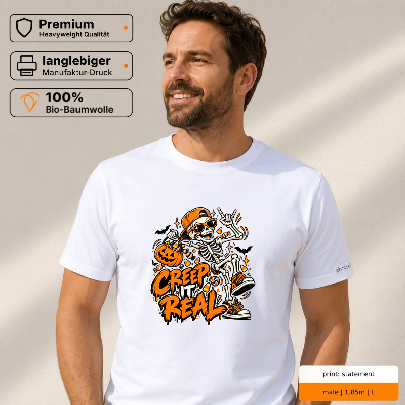 Premium T-Shirt „creep it real.“