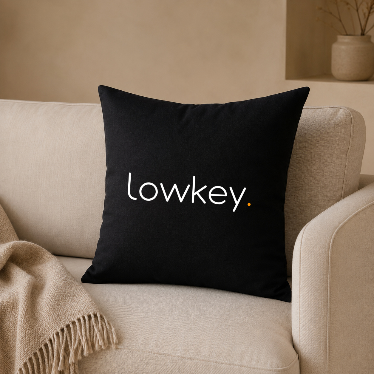 Kissenhülle "lowkey."