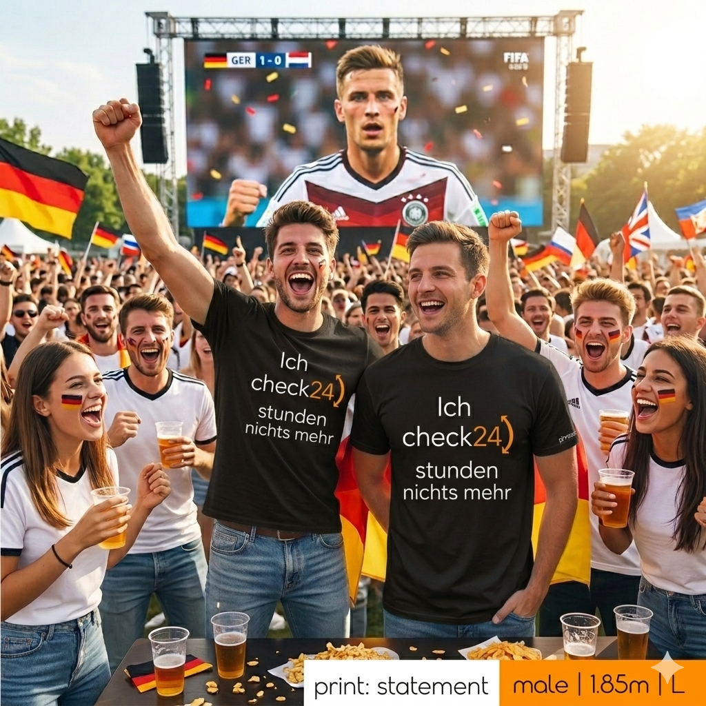 Premium T-Shirt mit Spruch "ich check24 stunden nichts mehr"
