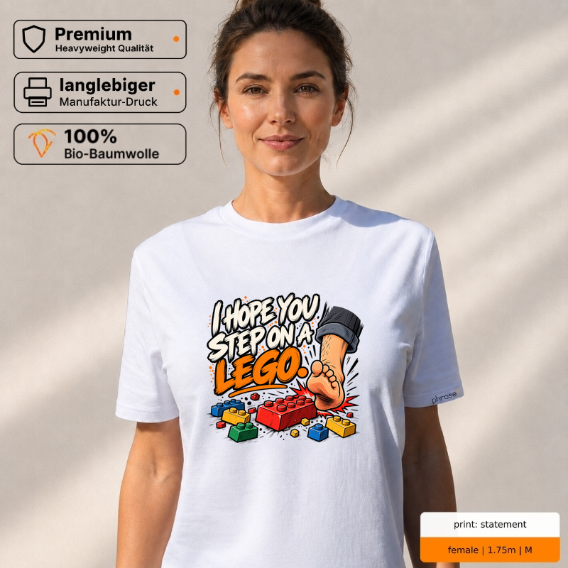 Premium T-Shirt "I HOPE YOU STEP ON A LEGO."