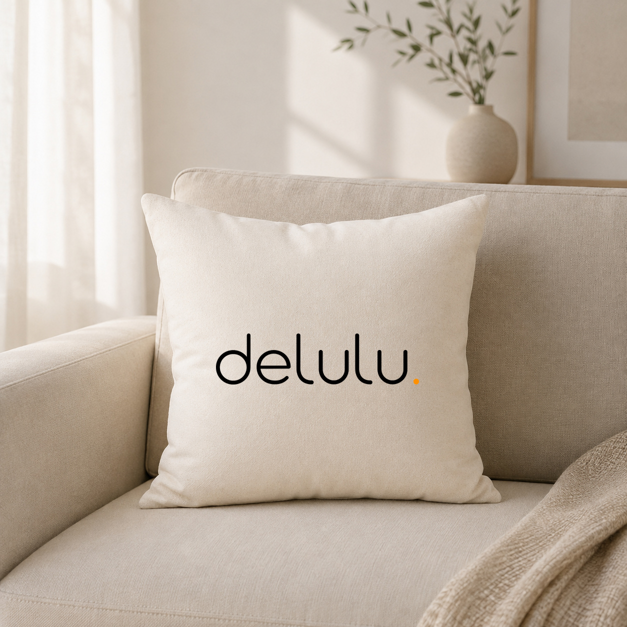 Kissenhülle "delulu."