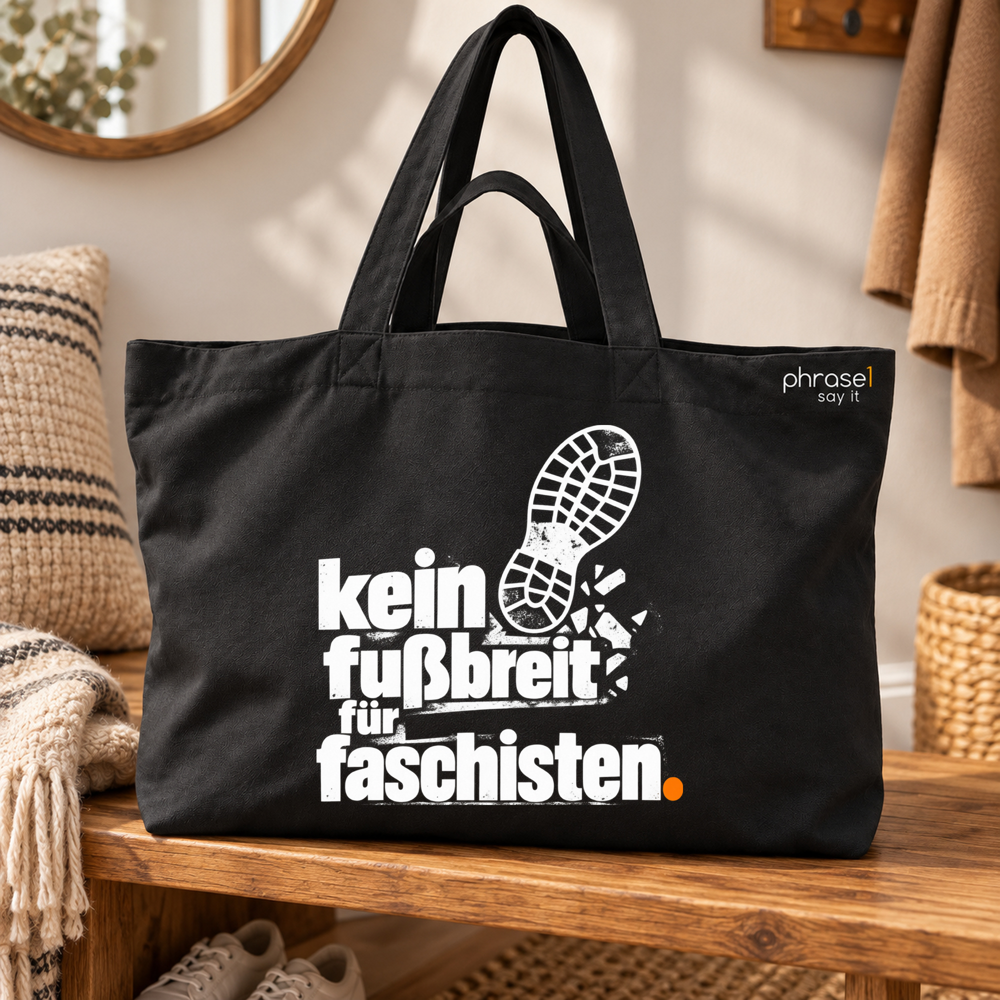Big Shopper „kein fußbreit für faschisten.“ Big Shopper „kein fußbreit für faschisten.“