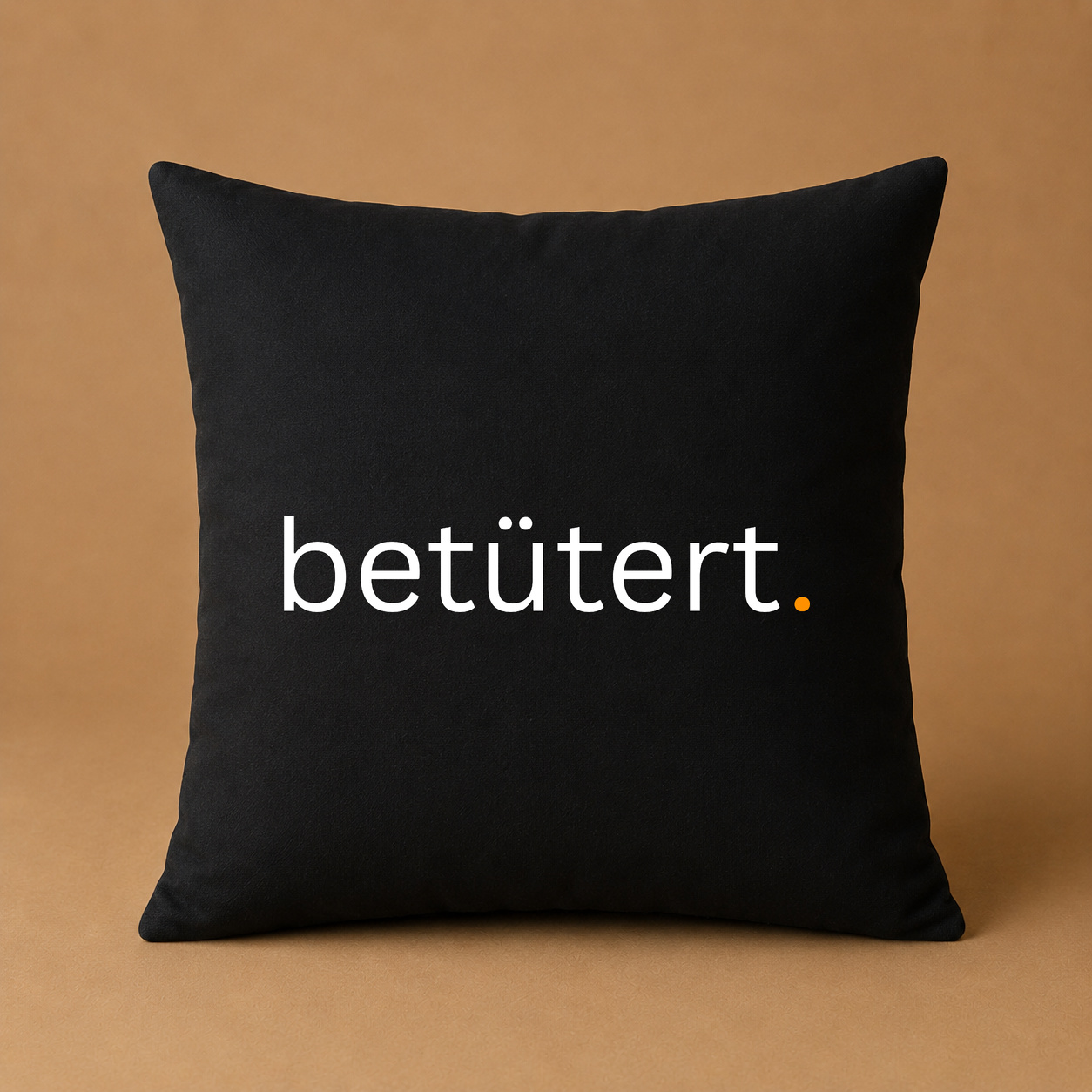 Kissenhülle „betütert.“