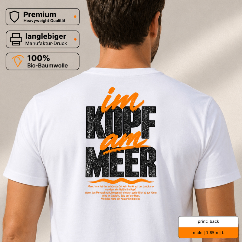 Premium T-Shirt – im kopf am meer Premium T-Shirt – im kopf am meer