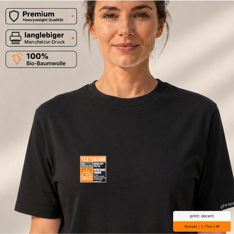 Premium T-Shirt "Frühtanz Testsieger 2027"