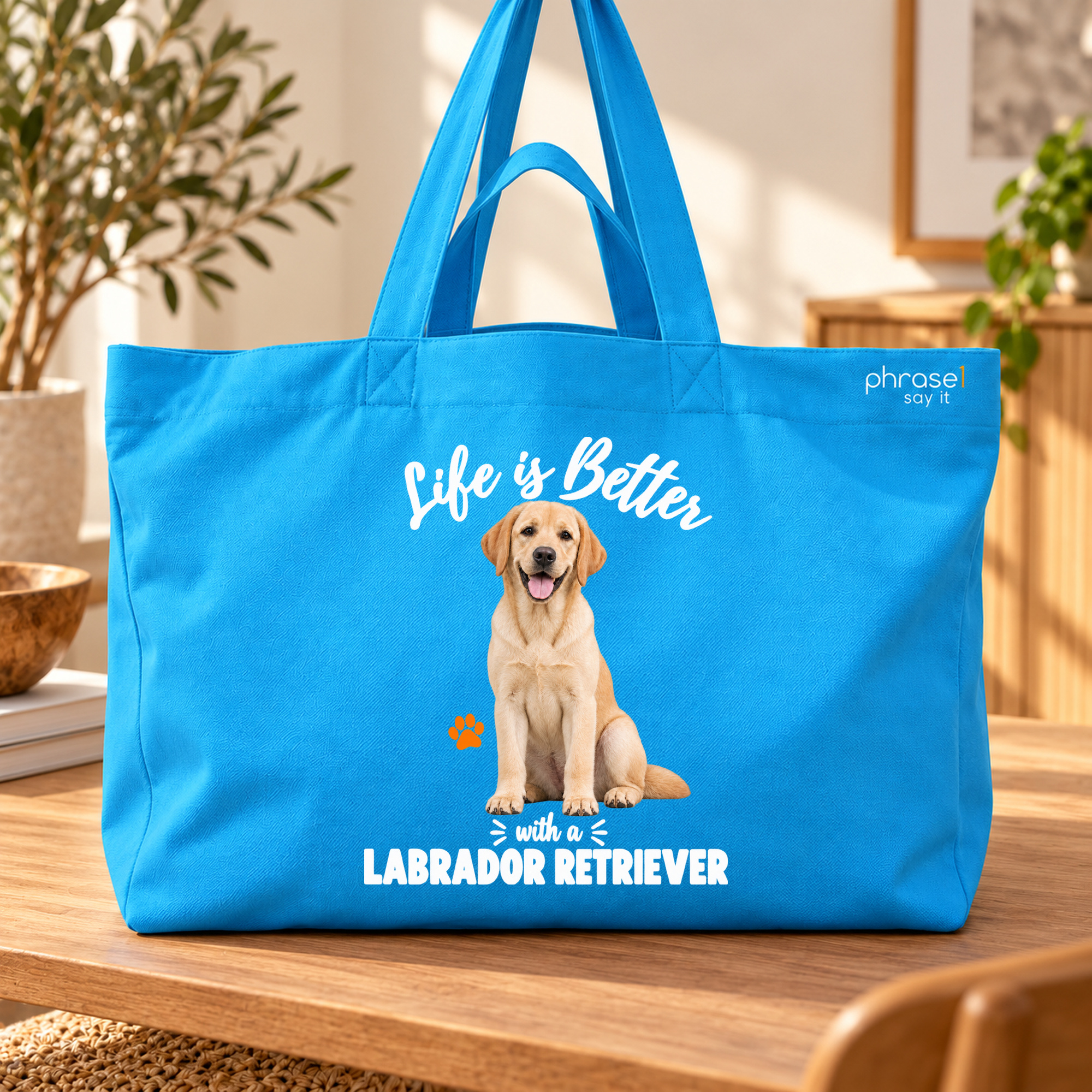 Life is Better with a Labrador Retriever Big Shopper