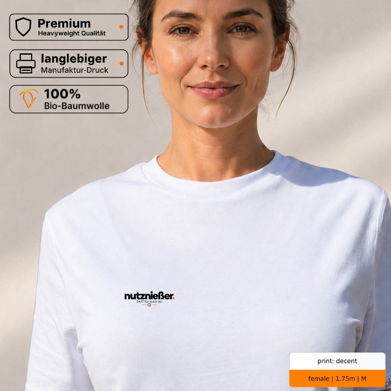 Premium T-Shirt „nutznießer.“