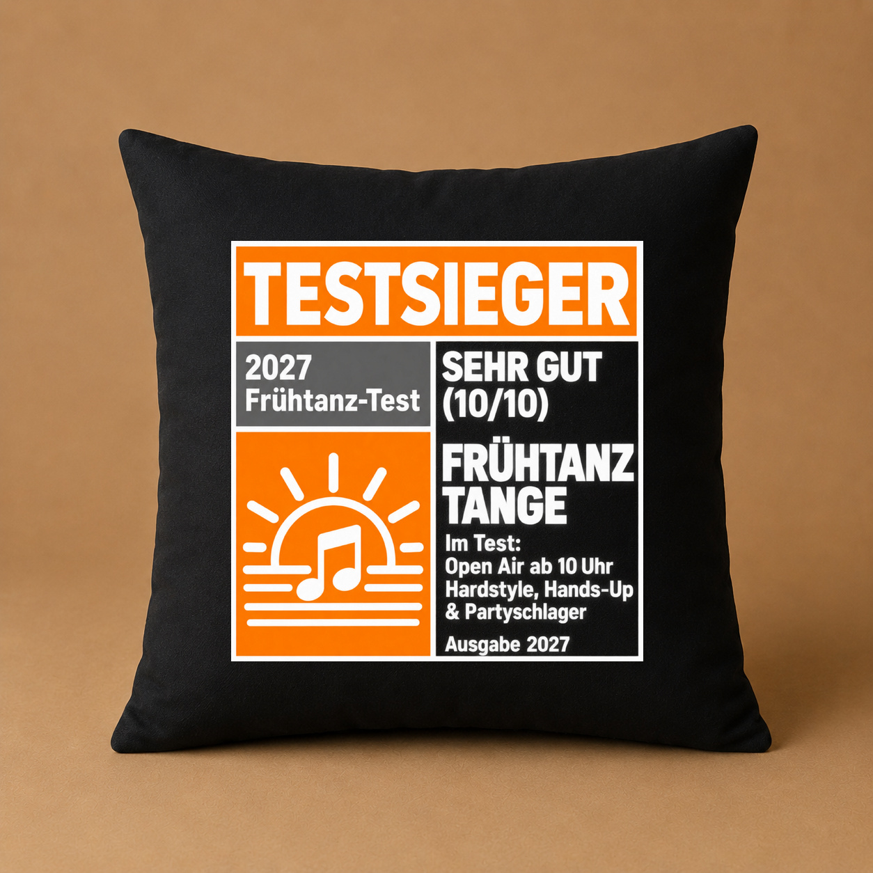 Kissenhülle "Frühtanz Testsieger 2027"
