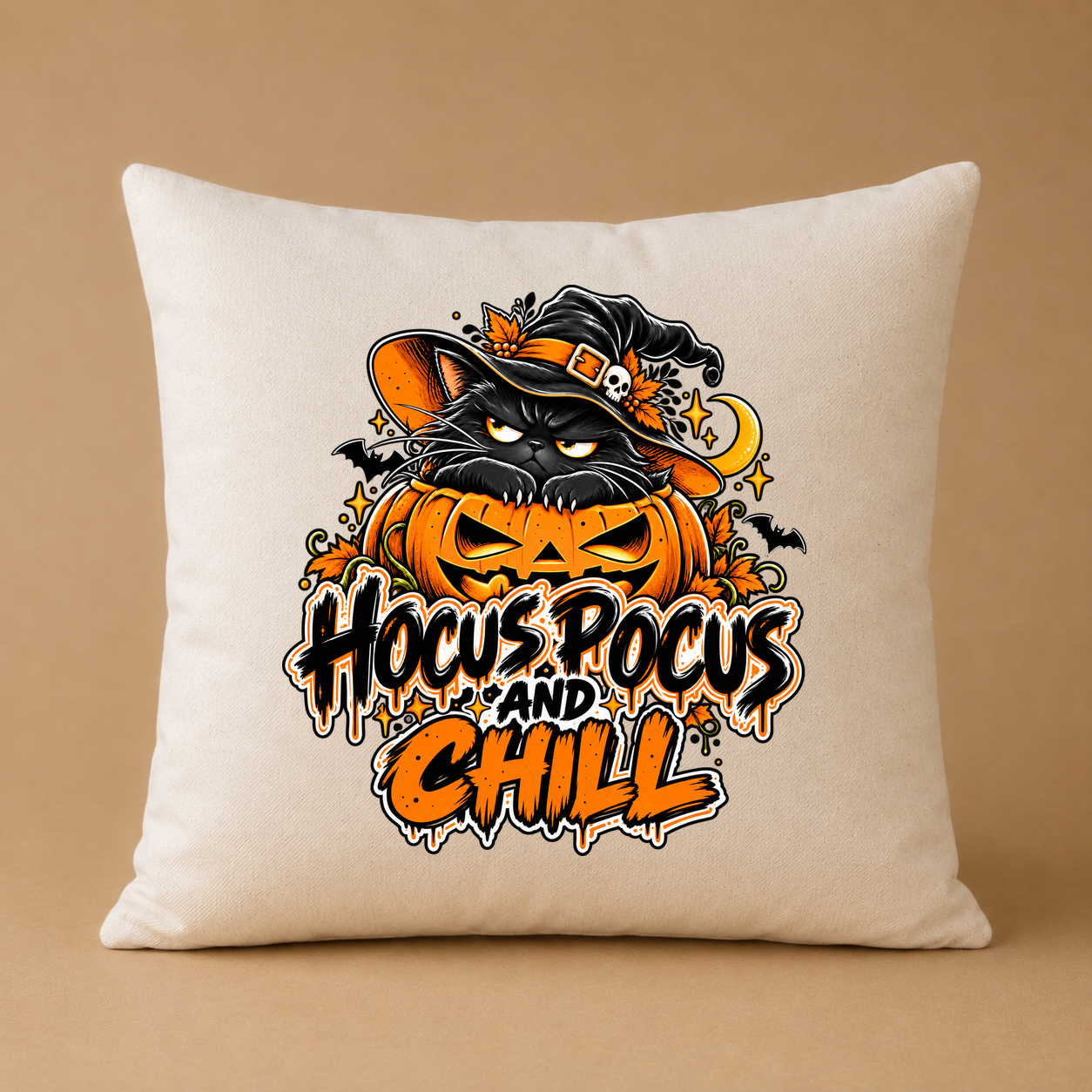 Kissenhülle „hocus pocus and chill.“