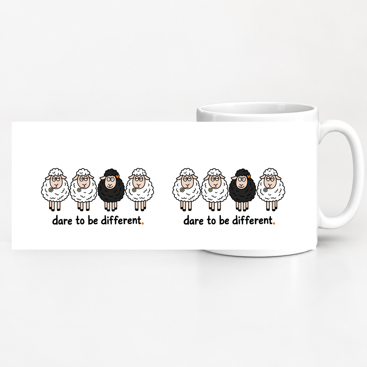 Tasse „dare to be different.“