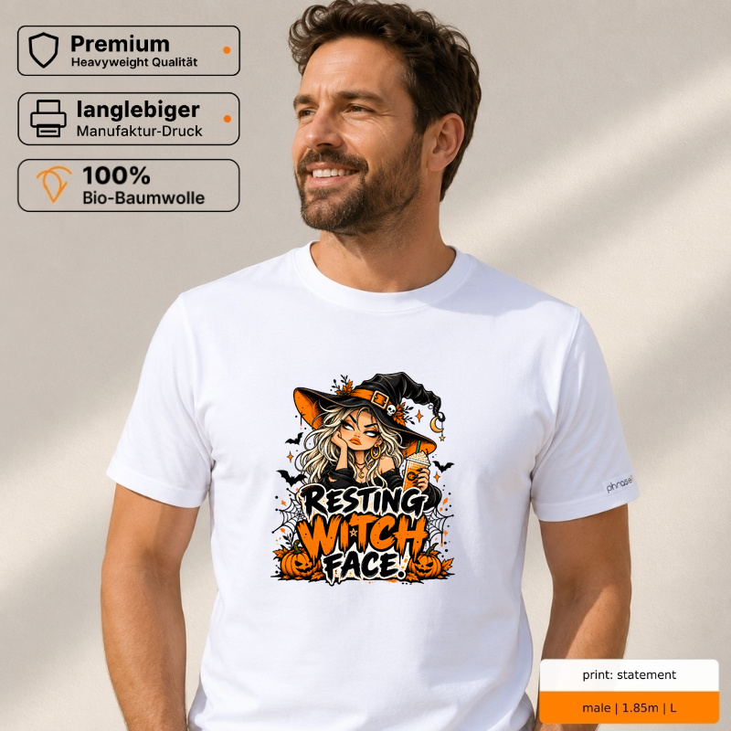 Premium T-Shirt „resting witch face.“ Premium T-Shirt „resting witch face.“