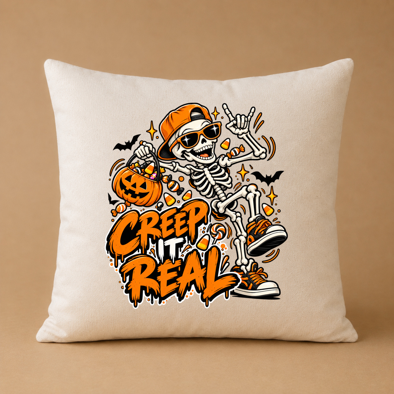 Kissenhülle „creep it real.“ Kissenhülle „creep it real.“