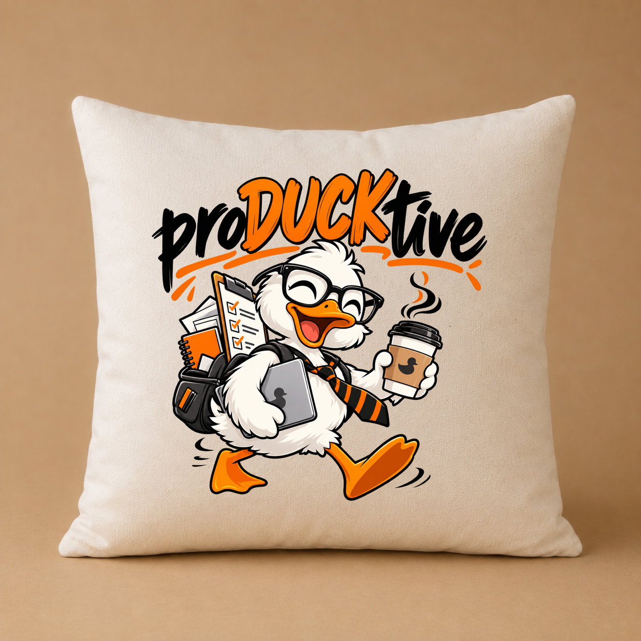 Kissenhülle „proDUCKtive.“