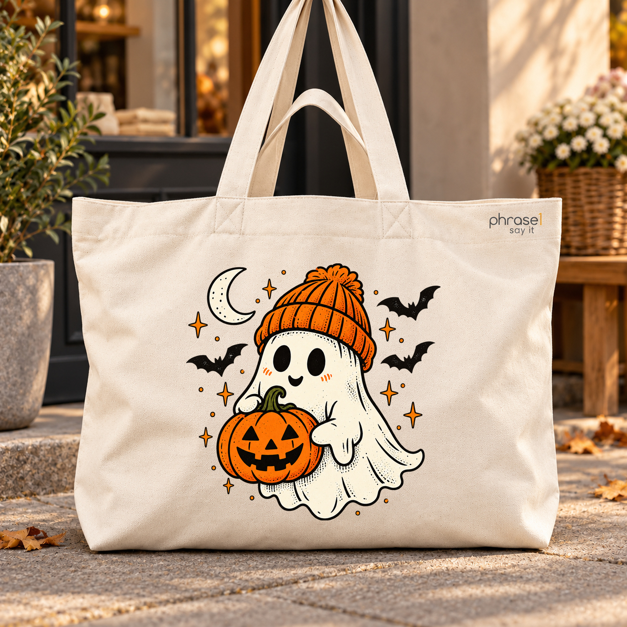 Big Shopper „Halloween Geist mit Kürbis.“ Big Shopper „Halloween Geist mit Kürbis.“