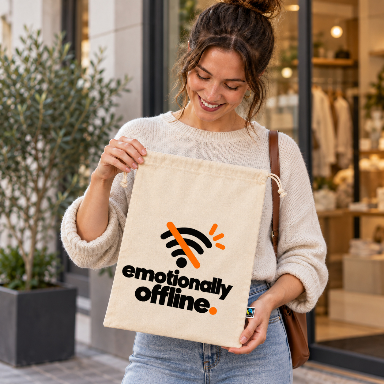 Zuziehbeutel „emotionally offline.“