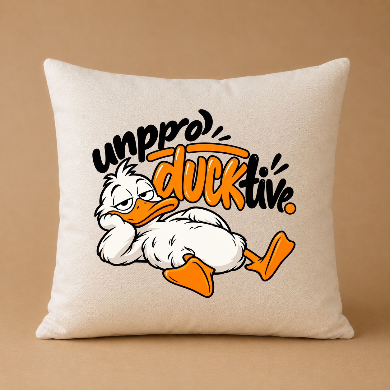 Kissenhülle „unproDUCKtive.“