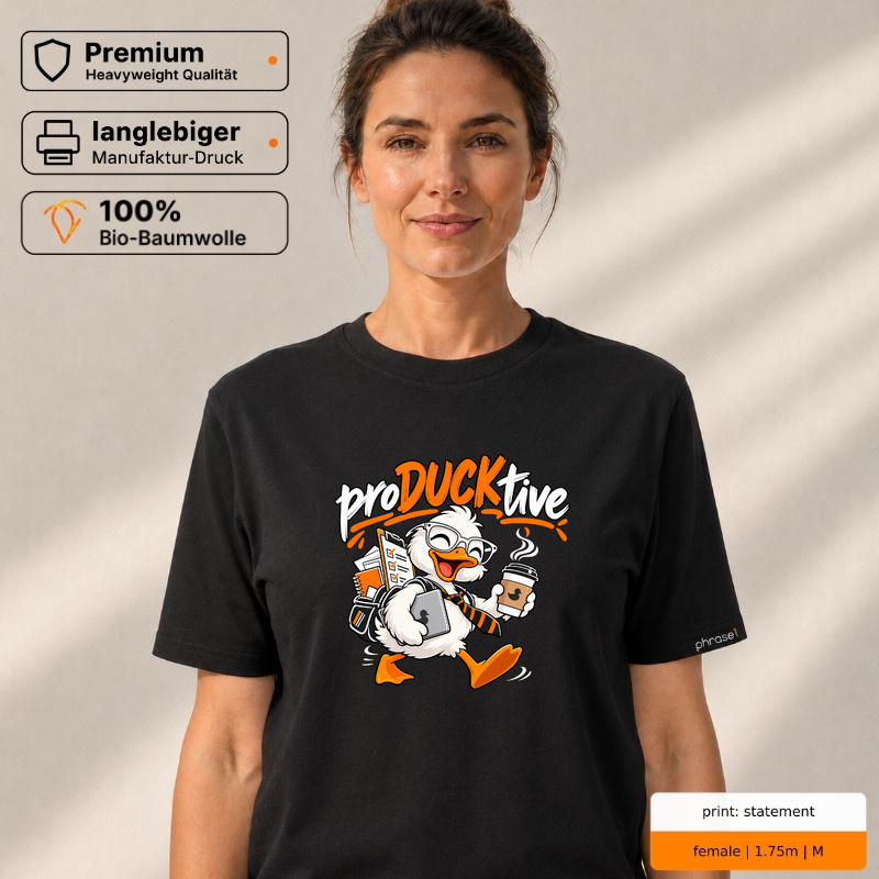 Premium T-Shirt „proDUCKtive.“