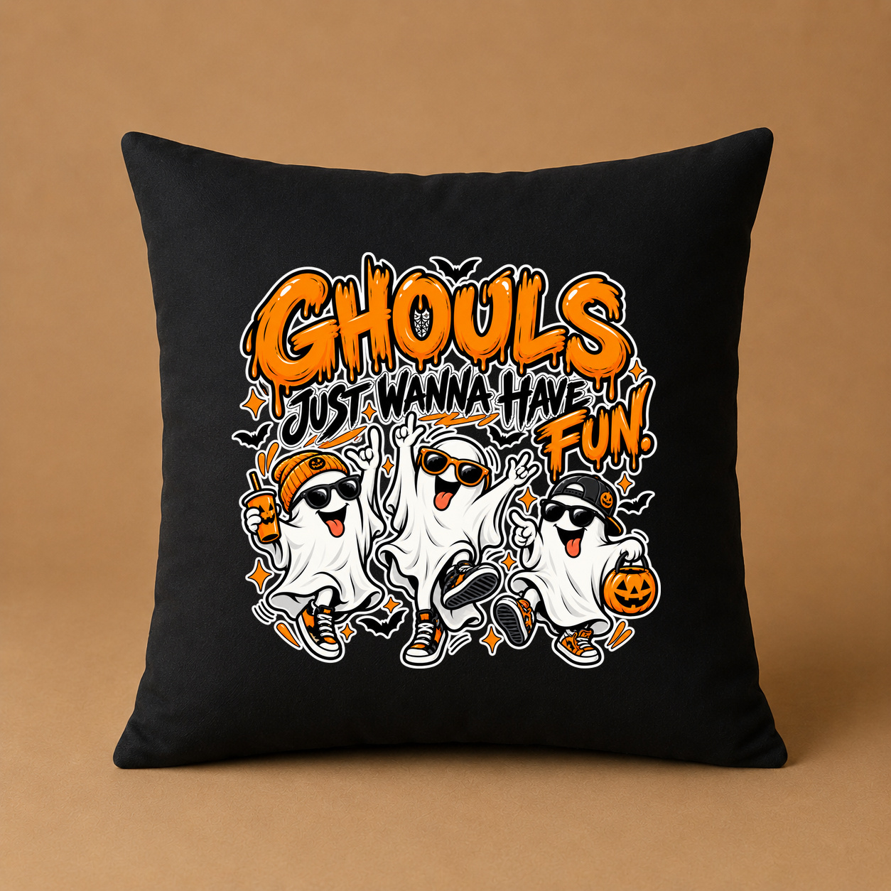 Kissenhülle „ghouls just wanna have fun.“