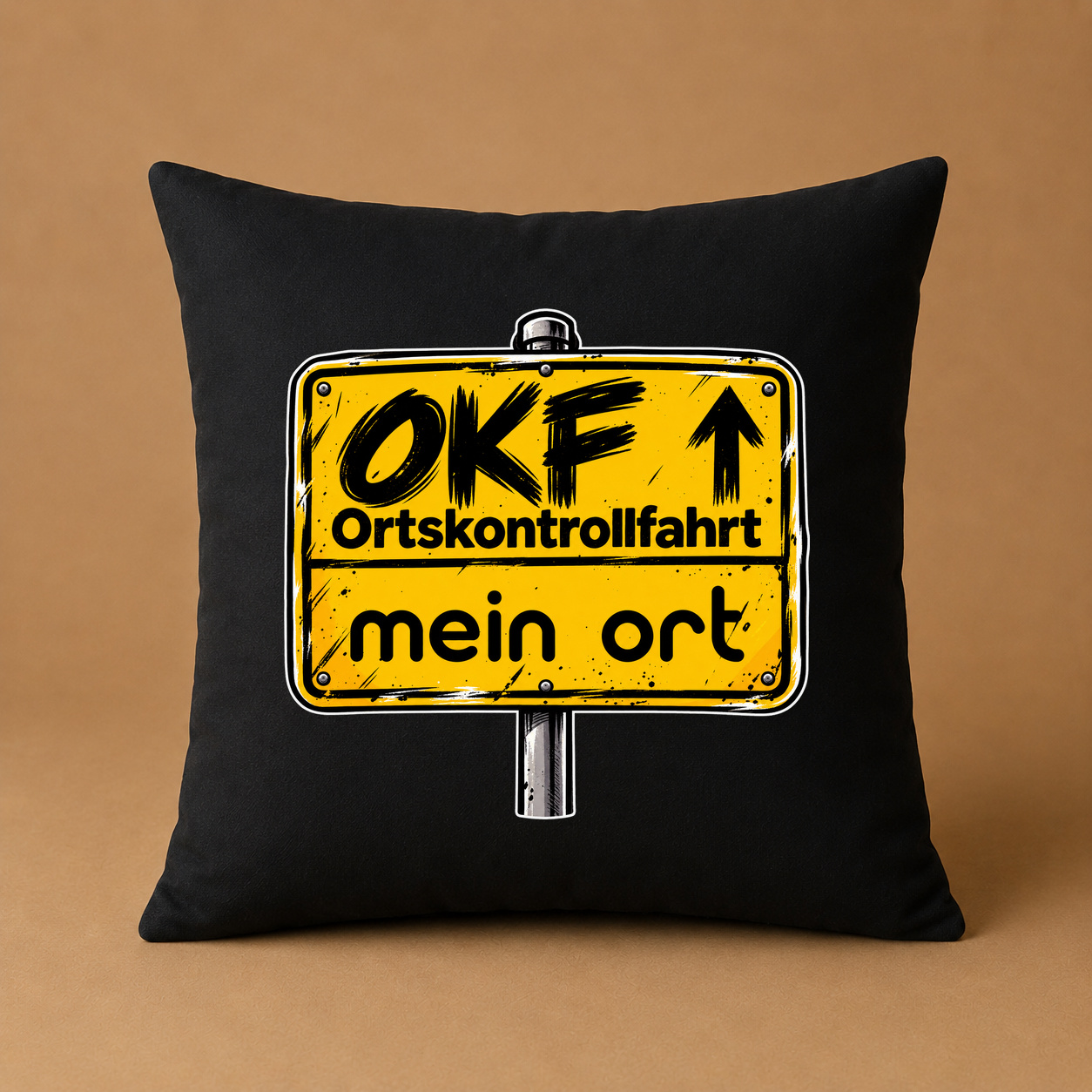 OKF Ortskontrollfahrt – personalisiertes Kissen mit Wunschort OKF Ortskontrollfahrt – personalisiertes Kissen mit Wunschort