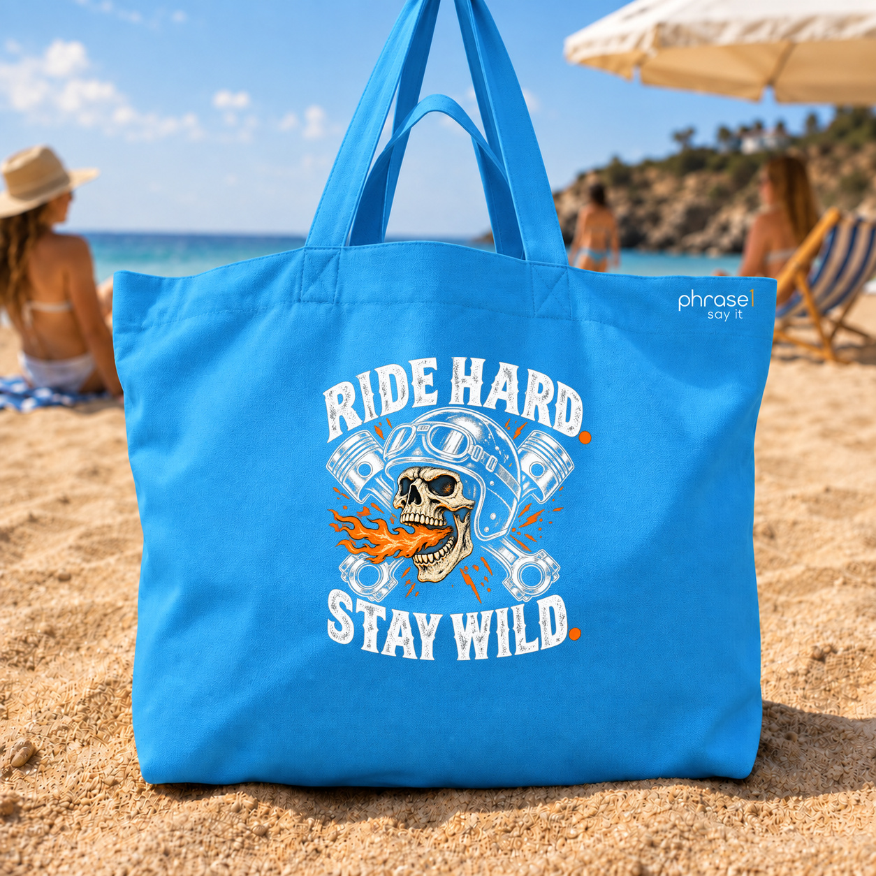 Big Shopper „ride hard. stay wild.“ – Biker Skull Big Shopper „ride hard. stay wild.“ – Biker Skull