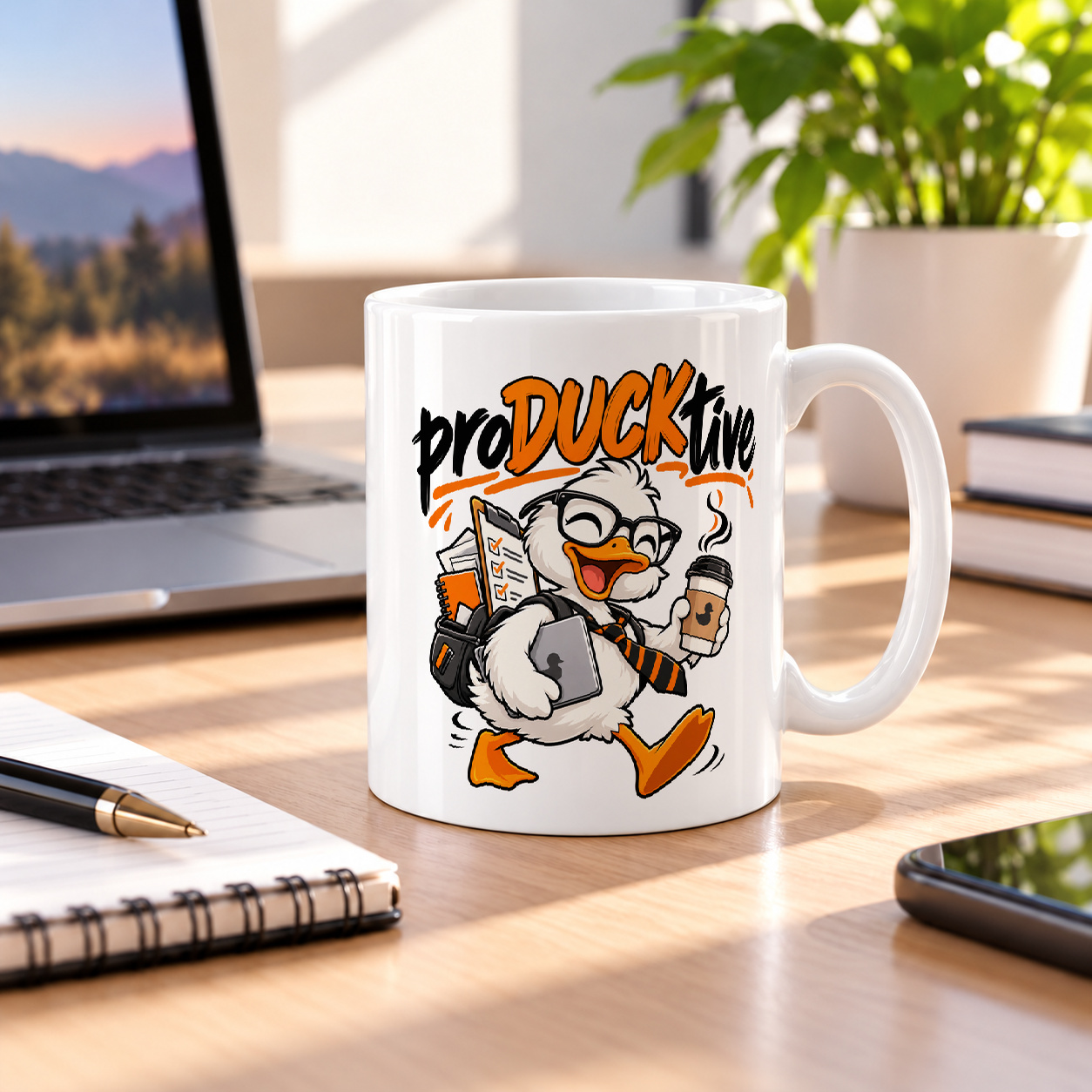 Tasse „proDUCKtive.“