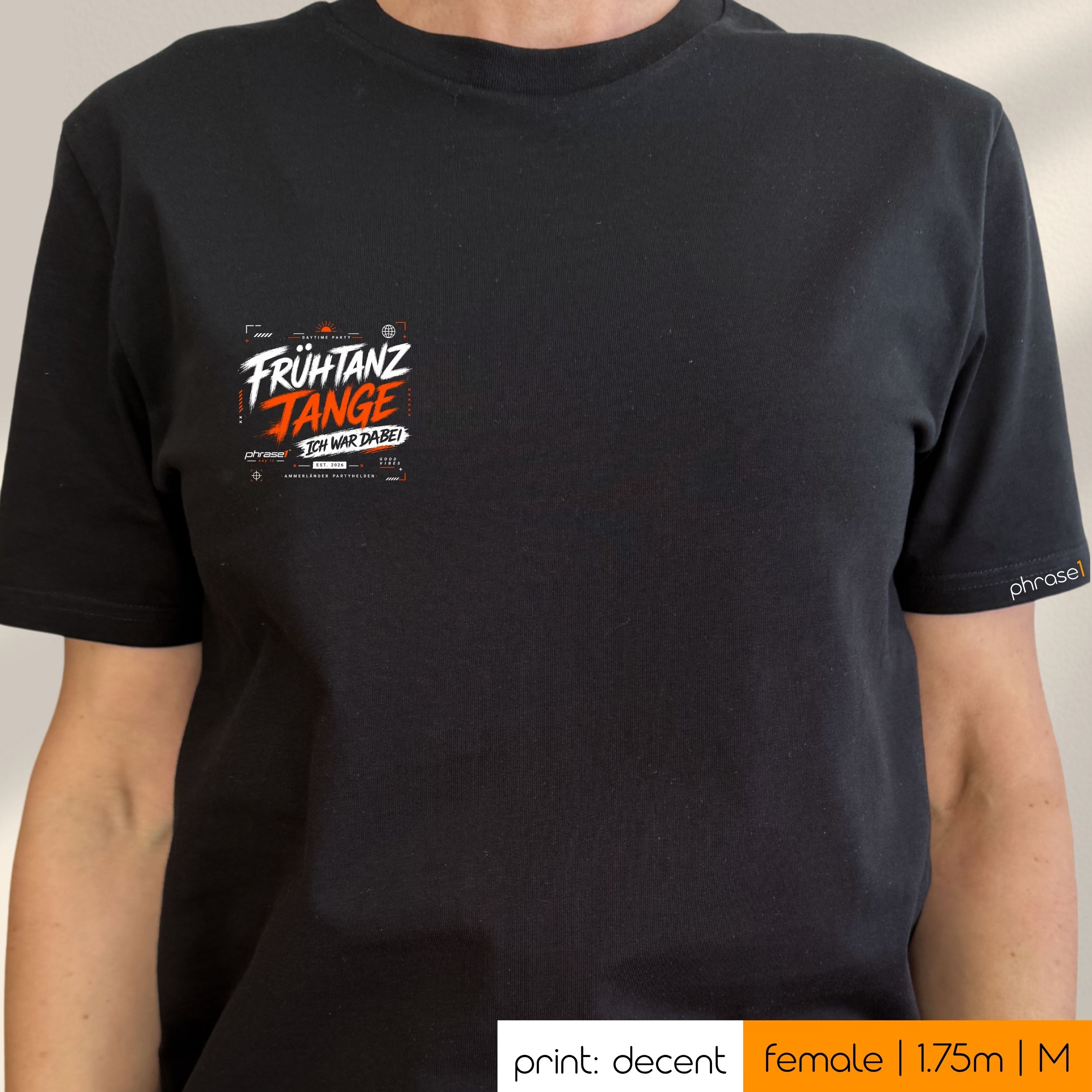 Premium T-Shirt mit Visual "Frühtanz Tange. Ich war dabei" Premium T-Shirt mit Visual "Frühtanz Tange. Ich war dabei"