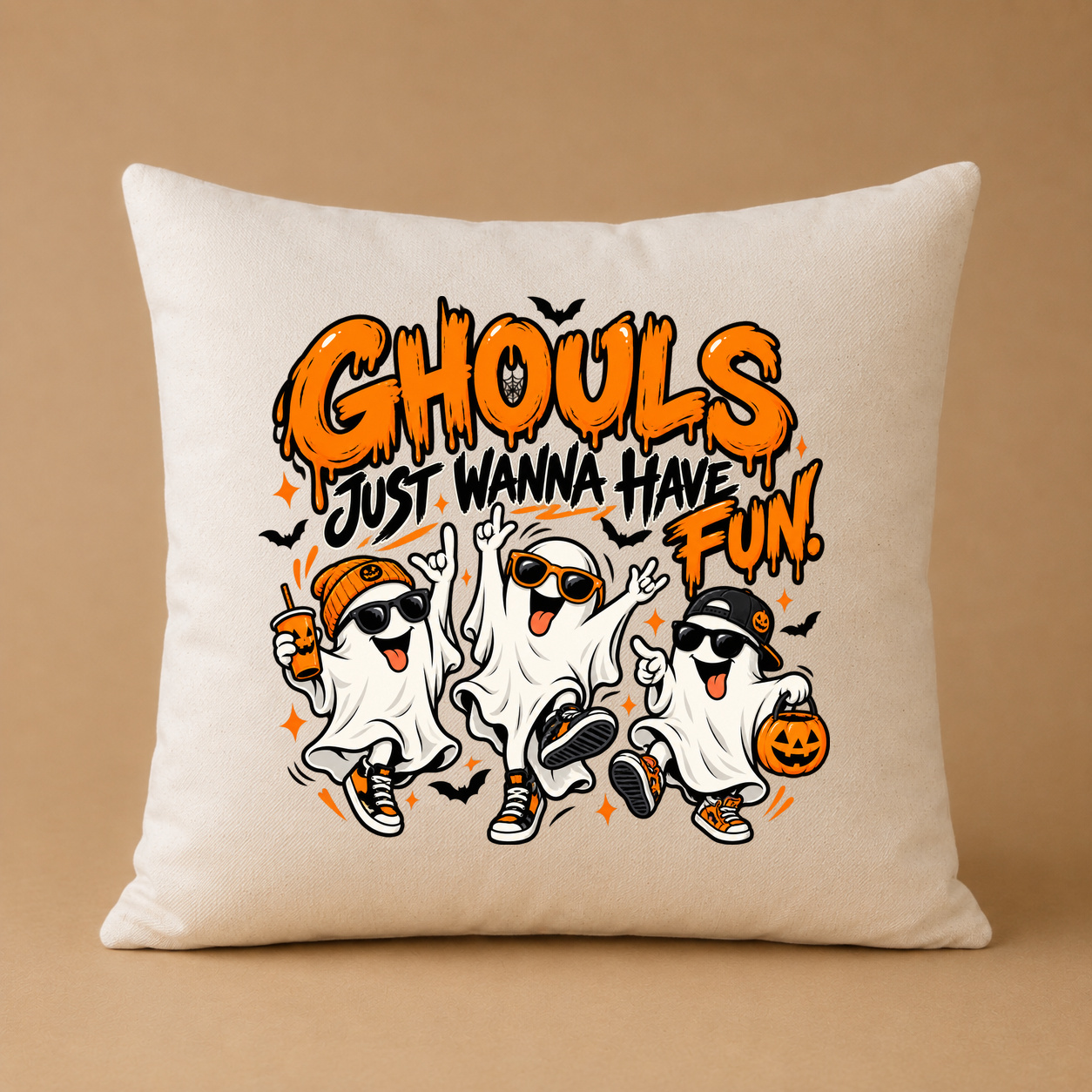 Kissenhülle „ghouls just wanna have fun.“ Kissenhülle „ghouls just wanna have fun.“