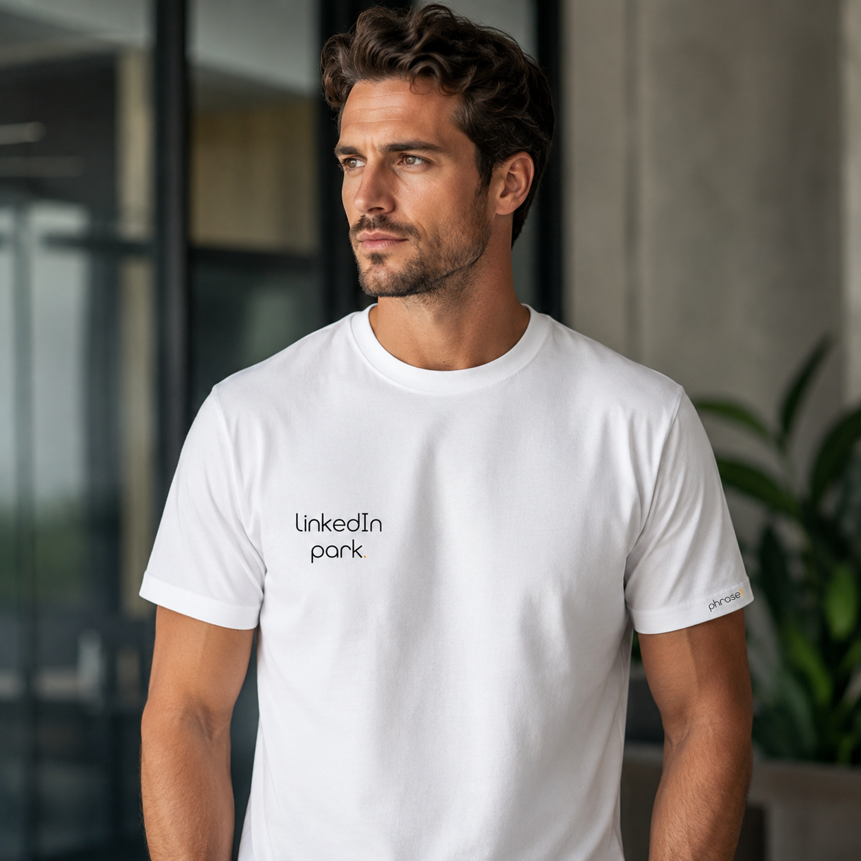 Premium T-Shirt mit Spruch "linkedIn park." Premium T-Shirt mit Spruch "linkedIn park."