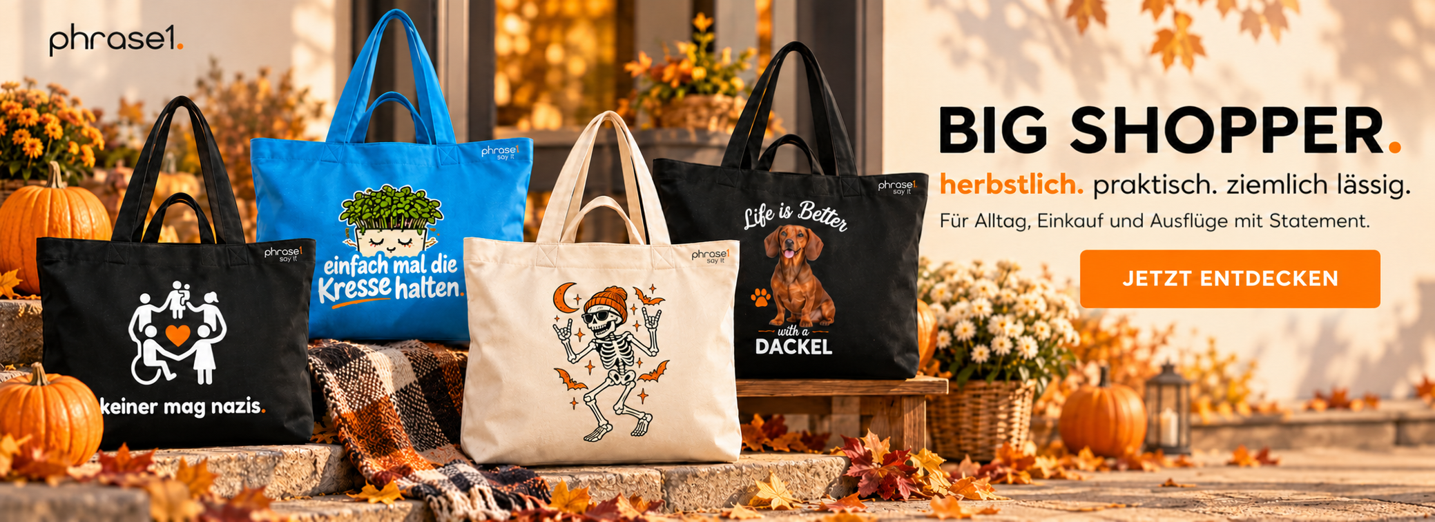 Phrase1 Big Shopper – herbstlich, praktisch und ziemlich lässig