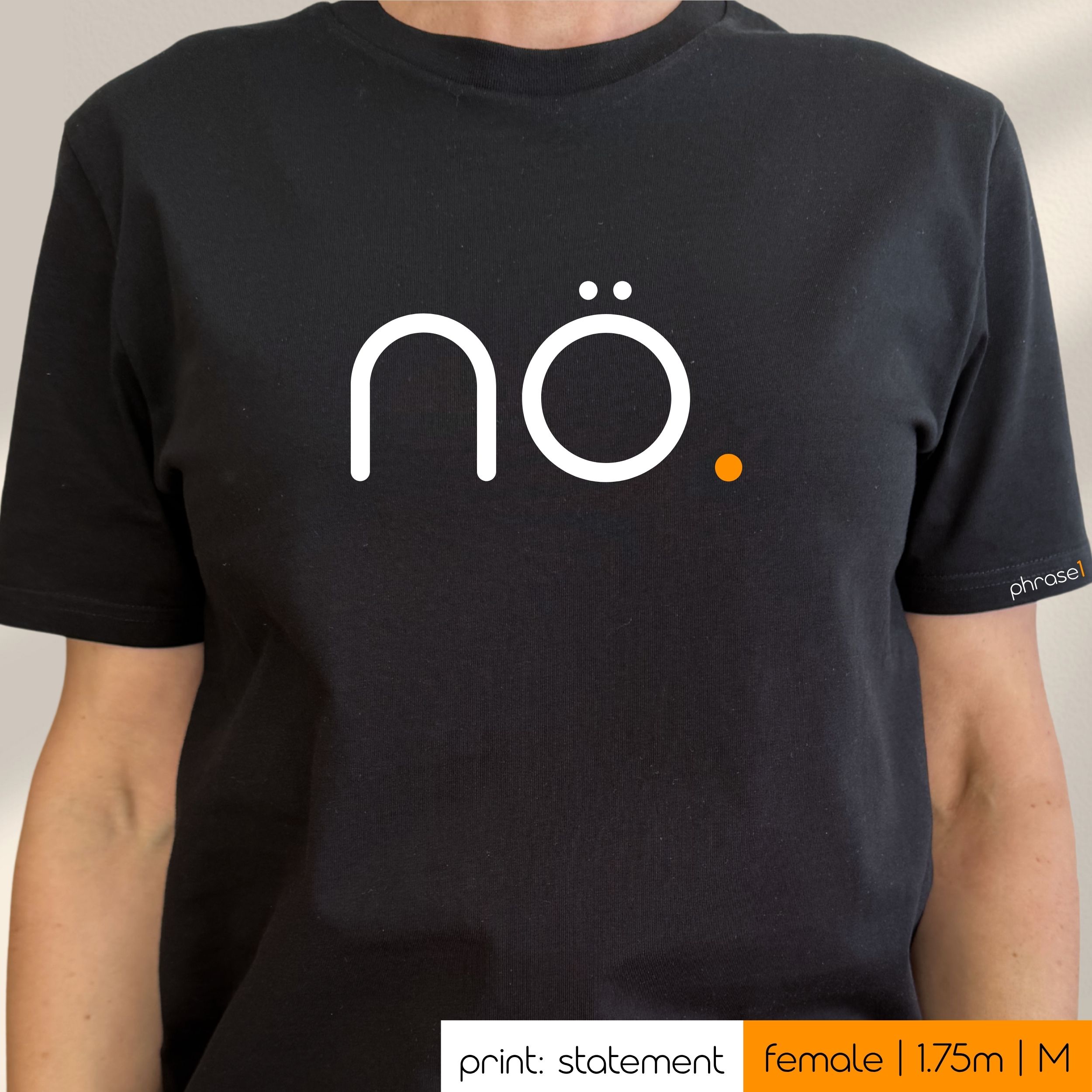 Premium T-Shirt mit Spruch "nö." Premium T-Shirt mit Spruch "nö."