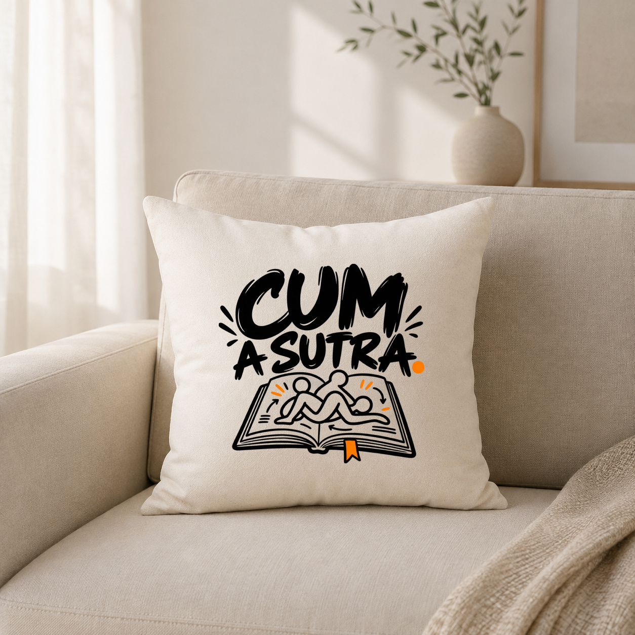 cum a sutra. – Kissenhülle