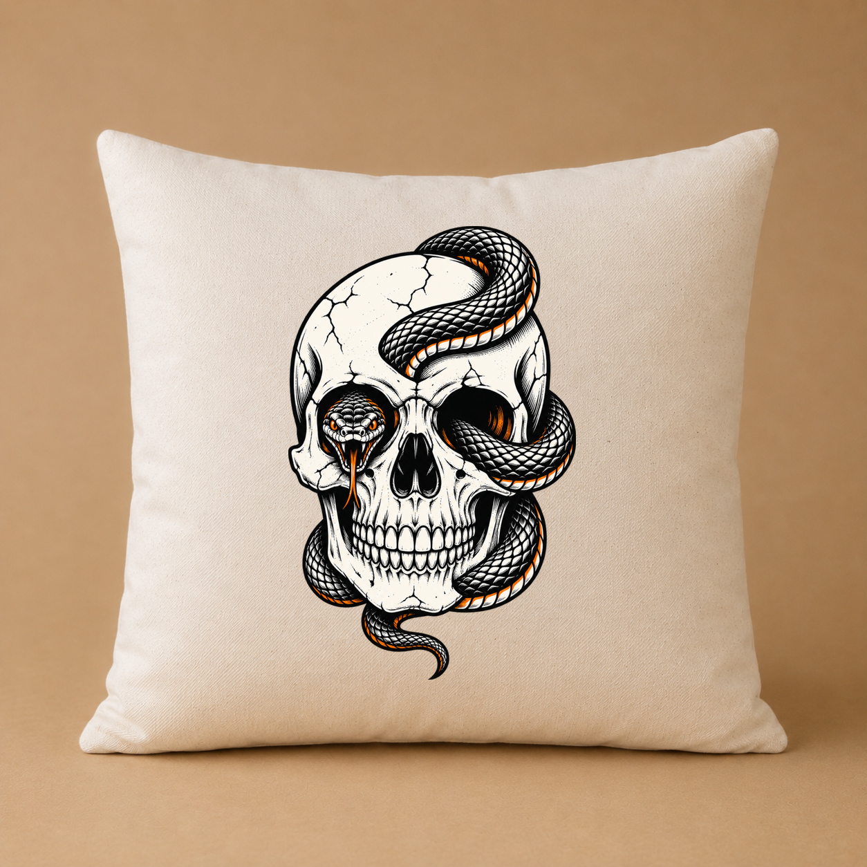 Skull & Snake – Kissenhülle Skull & Snake – Kissenhülle