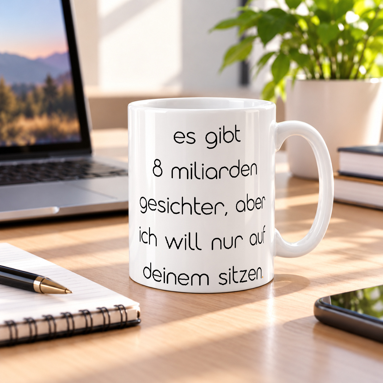 Tasse „es gibt 8 milliarden gesichter, aber ich will nur auf deinem sitzen.“ Tasse „es gibt 8 milliarden gesichter, aber ich will nur auf deinem sitzen.“