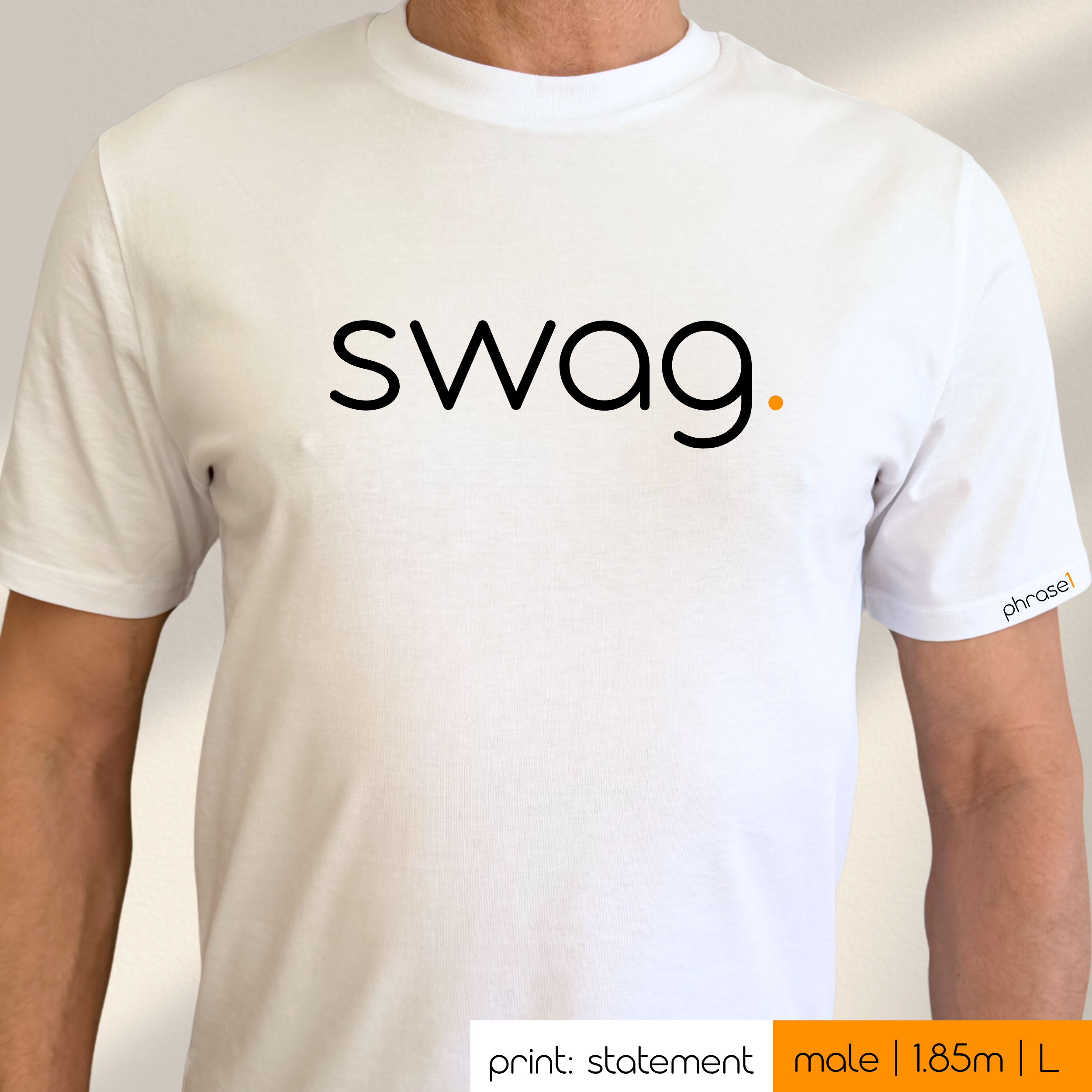 Premium T-Shirt mit Spruch "swag."