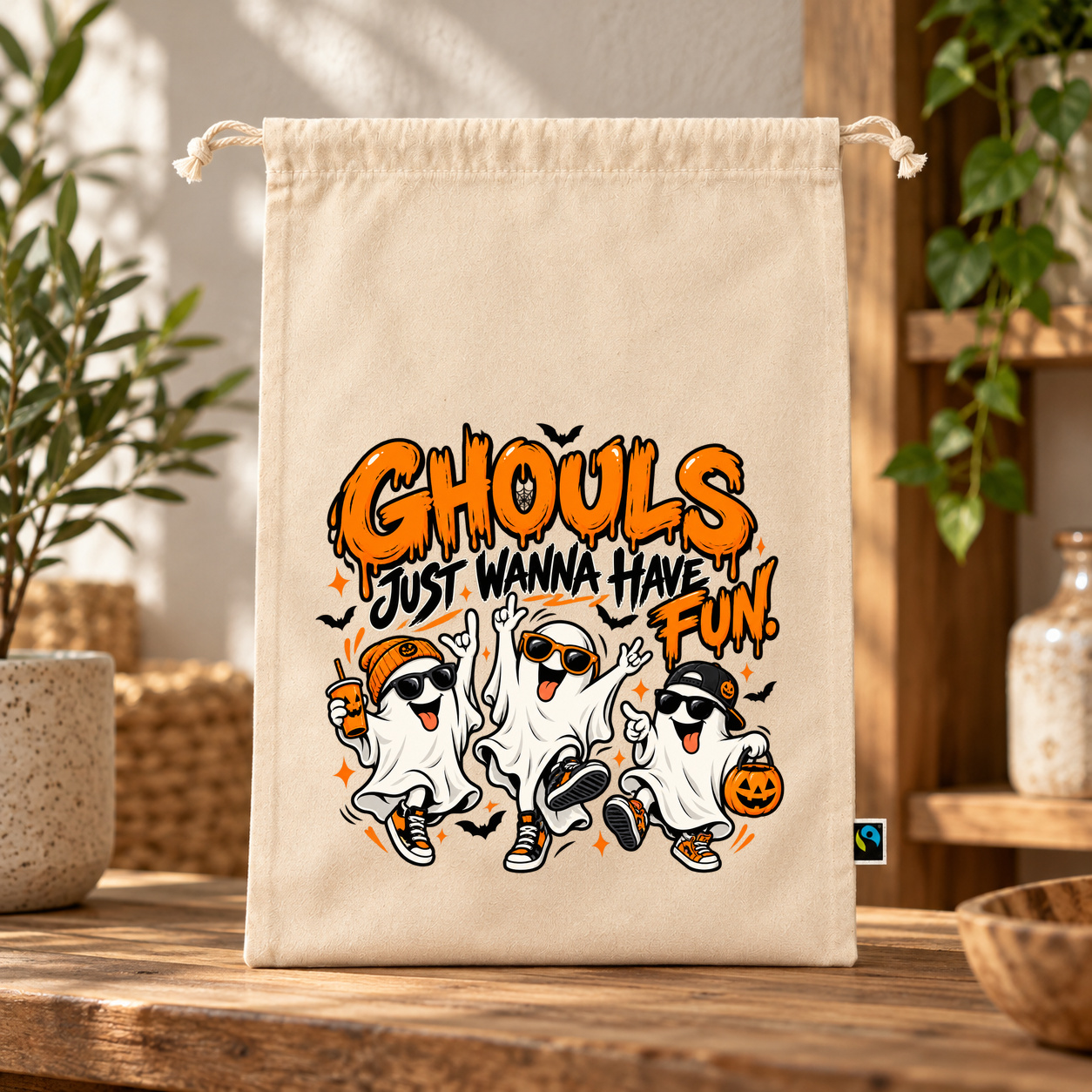 Zuziehbeutel „ghouls just wanna have fun.“