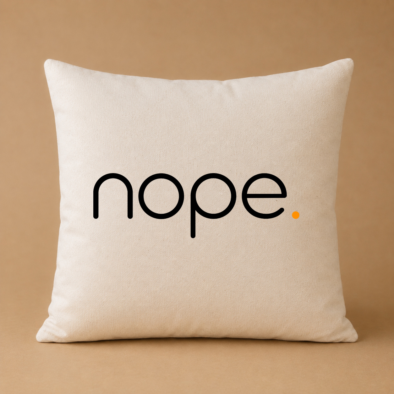 Kissenhülle "nope."